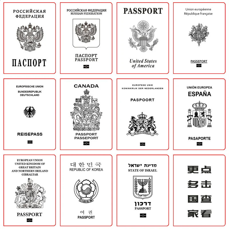 Genuine Leather Passport Cover for Netherlands Dutch Credit Card Holder Holland Passport Case Travel Wallet250906