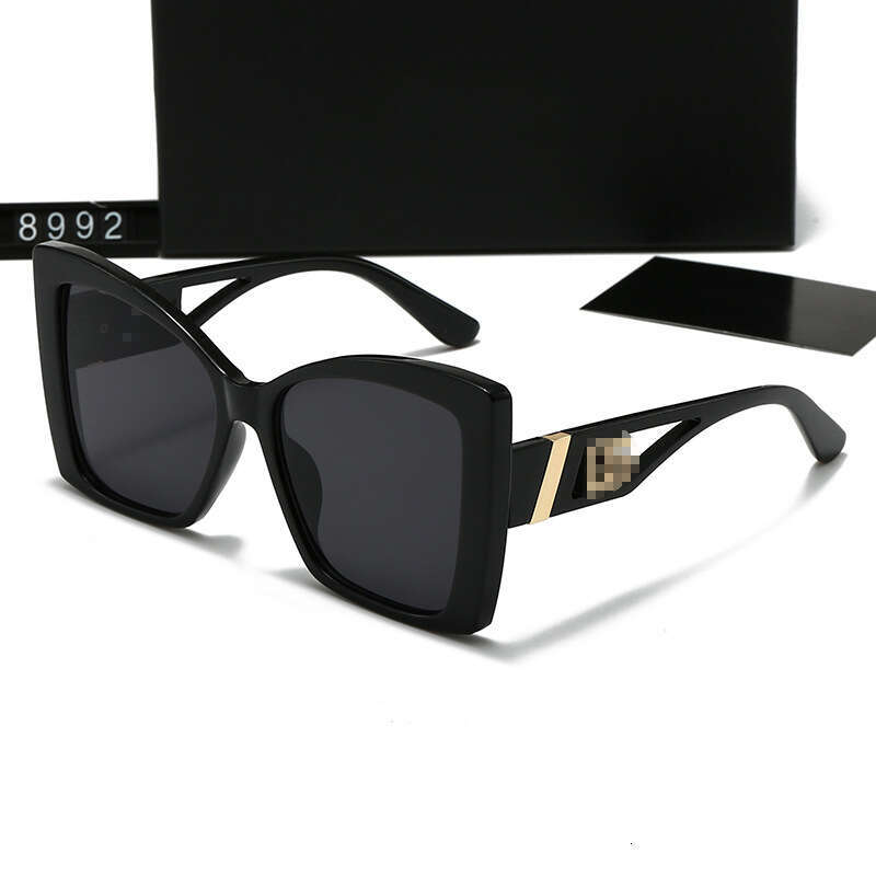 New Style Personality Cat Eye Trendy Wide Temple UV Protection Sunglasses for Women 8992