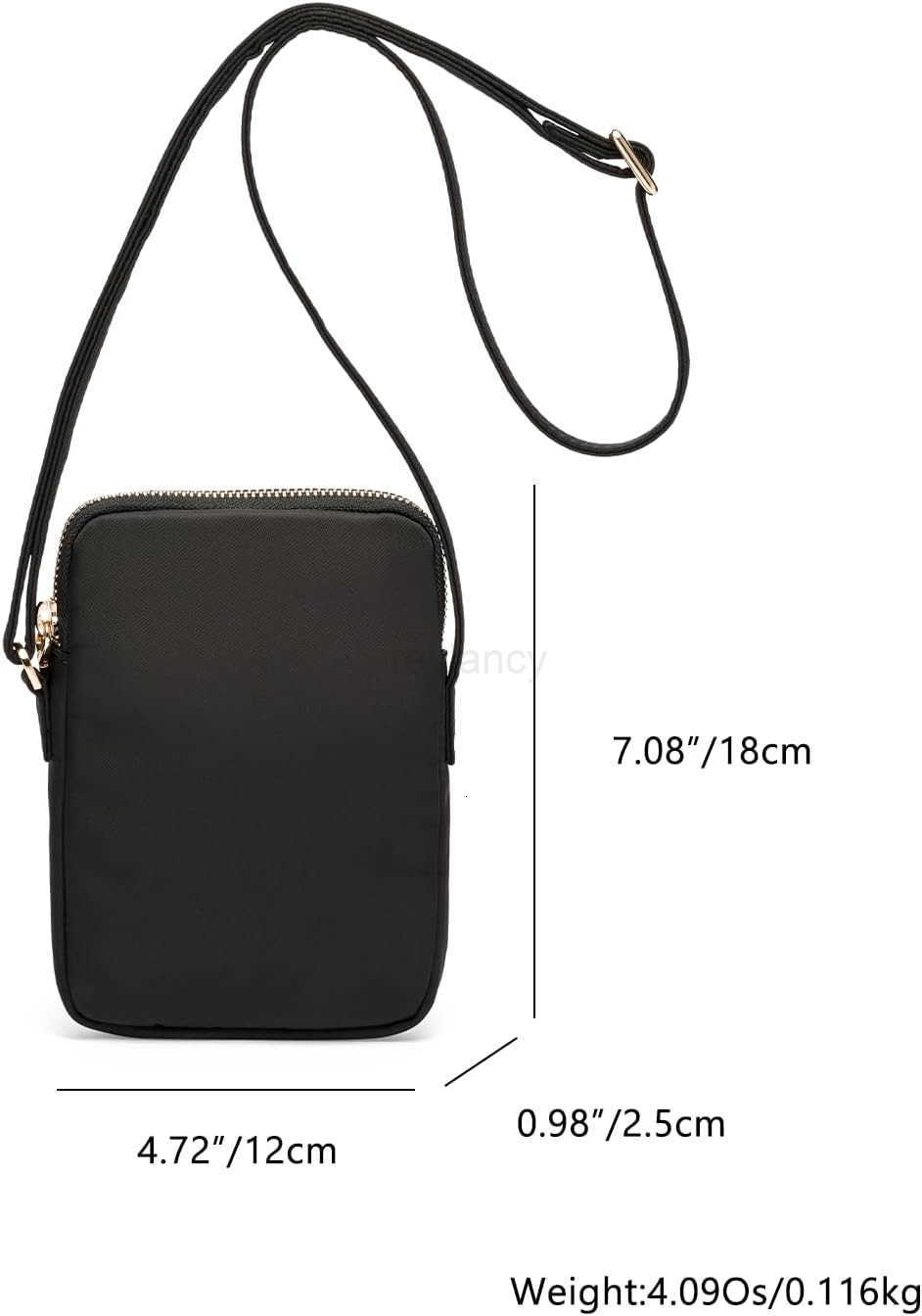 Small Crossbody Purse Zipper Cell Phone Bag Mini Shoulder Purse Wallet Smart Phone Wallet with SoltsW250909