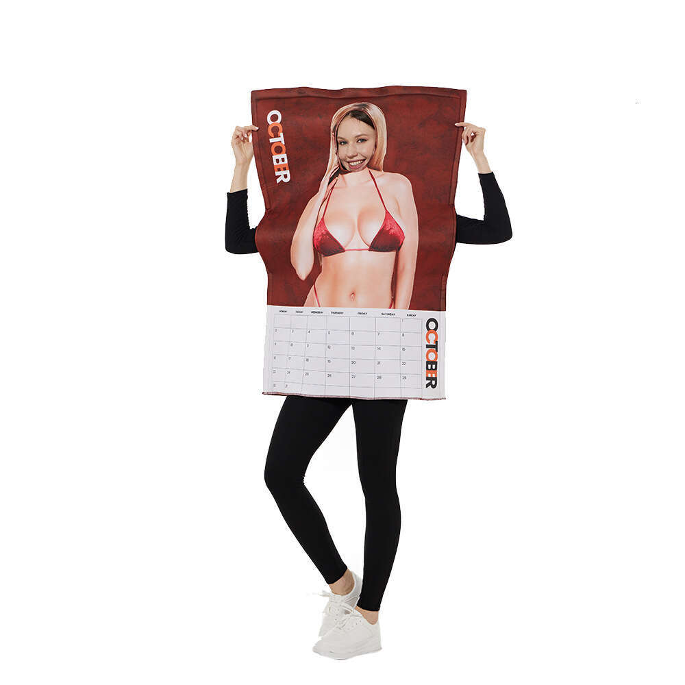 In Stock New Halloween Party Fun Spoof Mural Costume Campus Activity Performance Jumpsuit