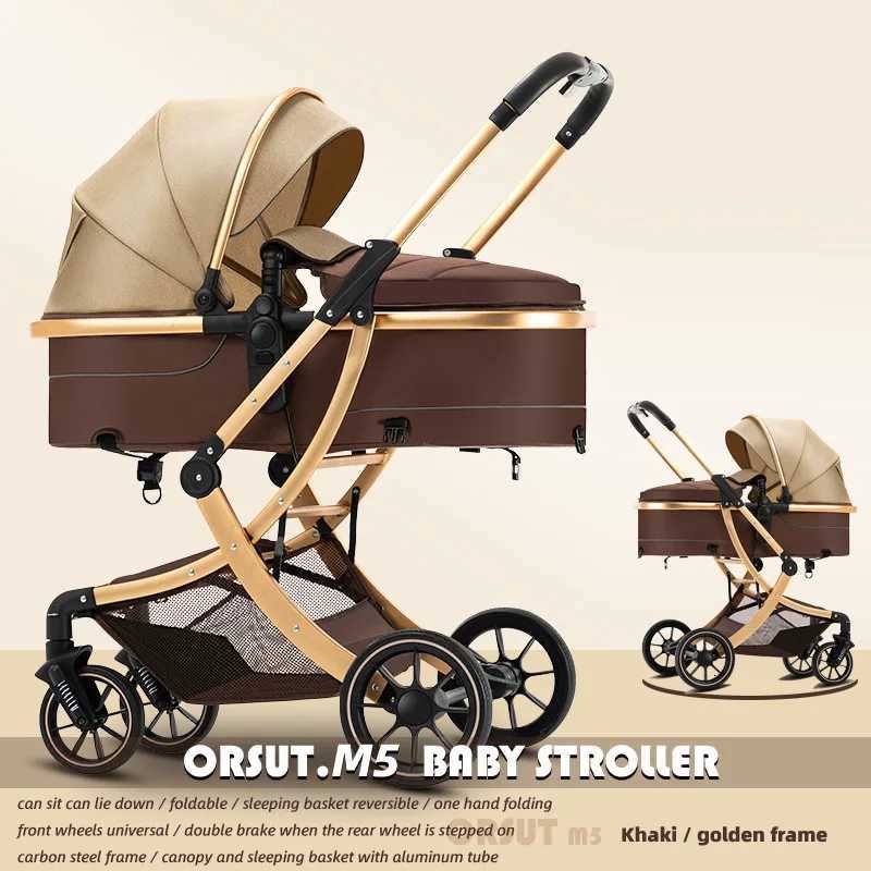 Lightweight Highview Baby Stroller Can Sit or Lie Down Lightweight and Foldable Twoway Shockabsorbing Newborn Stroller W250910