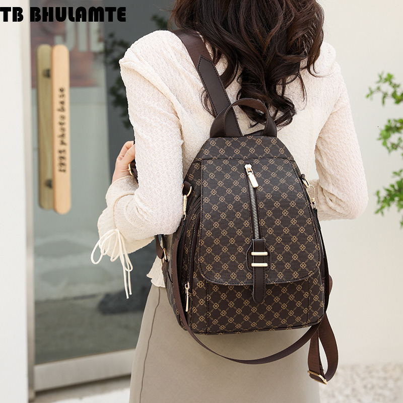 Free Shipping Designer Bag 2025 New Korean Style Soft Leather Backpack Women, Fashionable Simple Multi-use Commuter Bag, Small Luxury Bag Trendy Women