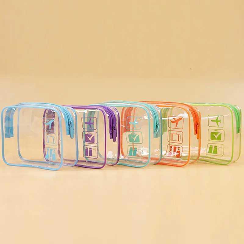 Transparent Makeup Bag PVC Waterproof Storage Bag Multifunctional Travel Toiletry Bag Beach Swimming Storage Bag Makeup BagXJ250910