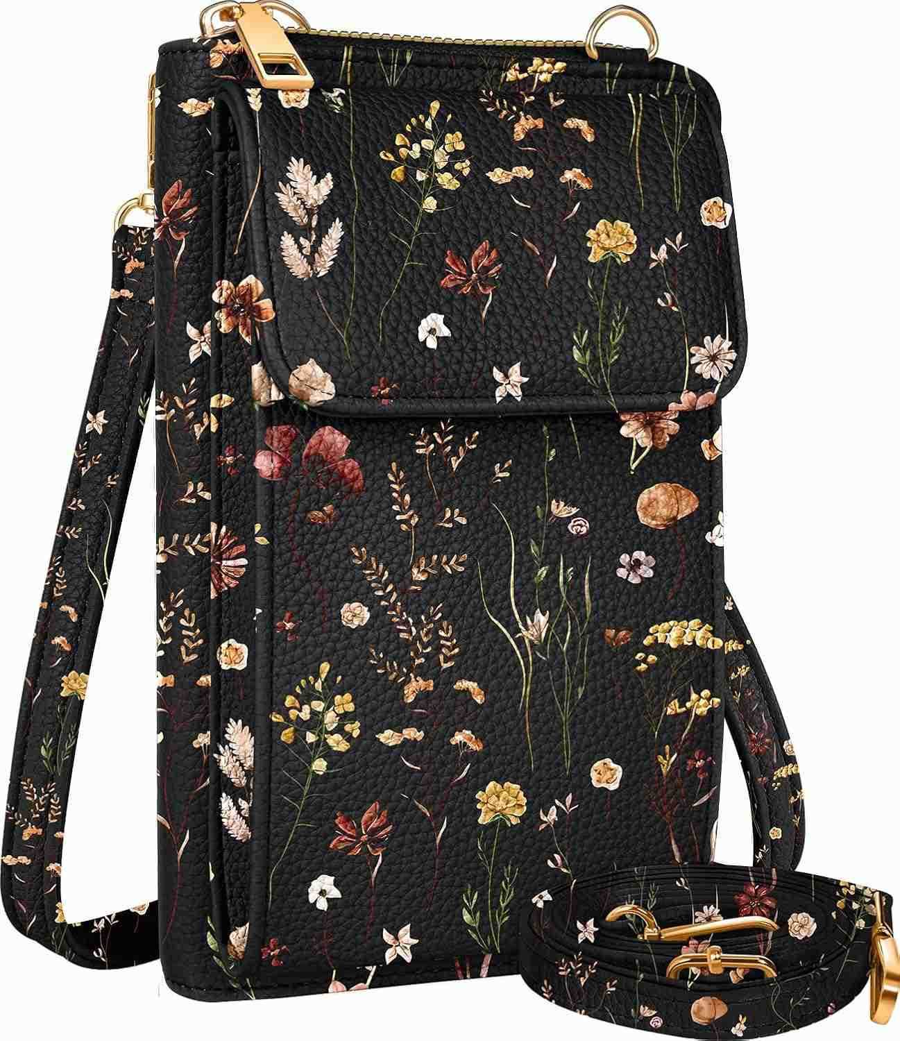 Cute Crossbody Purse Cell Phone Bags for Women Leather Cellphone Wallet Purse with Handle Rope and Adjustable Shoulder Rope Z250910
