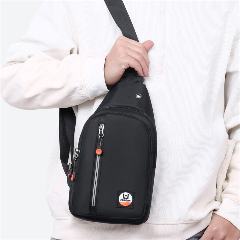 New Men S Casual Crossbody Bag Trendy Fashion Luxury Bag Versatile Sports Chest Bag Large Capacity Designer Free Shipping Bag Storage Commuter Shoulde