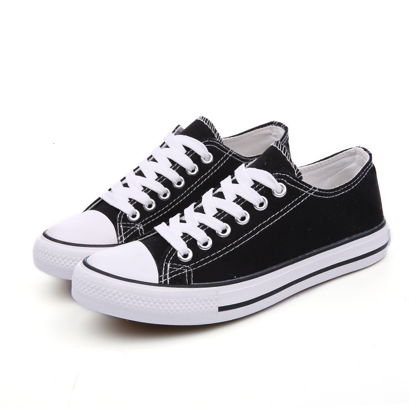 Autumn new designer canvas shoes for female students Korean couple version Harajuku low cut fashionable ice skating shoes