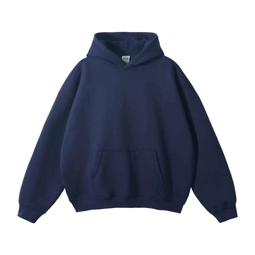 High-Quality 100% Cotton Blank Thick Wool Oversized Printed Logo Men's Hoodie and Sweatshirt
