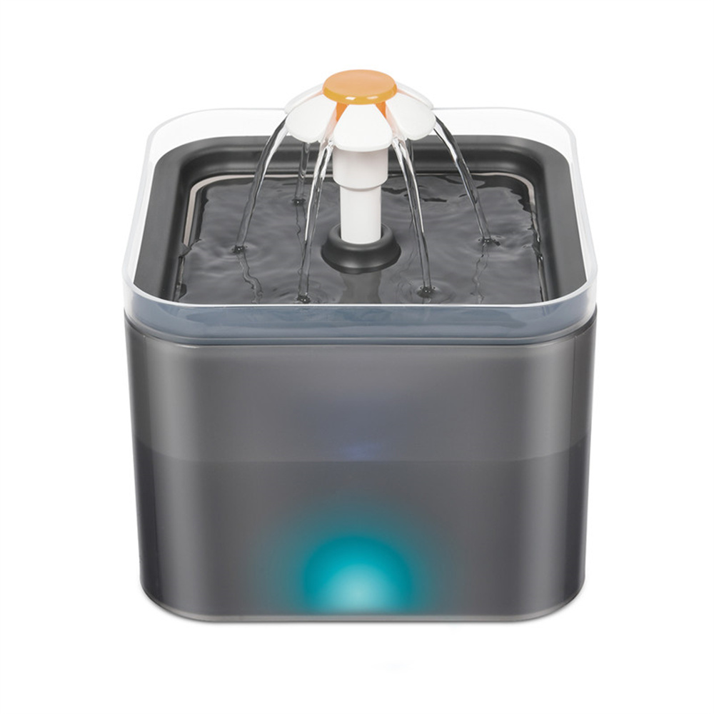2L Pet Cat Water Fountain Cat Fountain Bowl with LED Light and Activated Carbon Filter