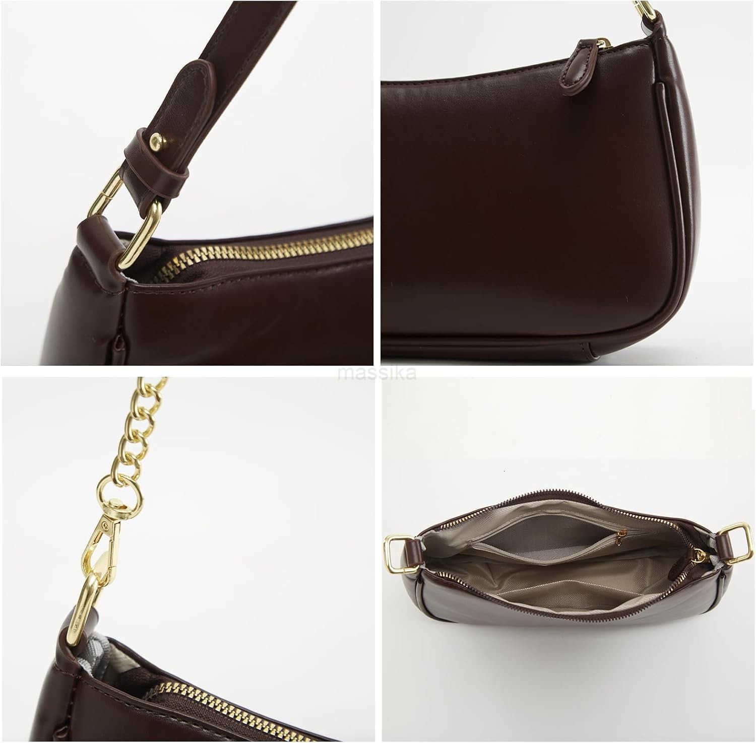 Shoulder Bag for Women Trendy Tote Handbag Purse Vegan Leather Clutch Handbag with 2 Removable Straps M250910
