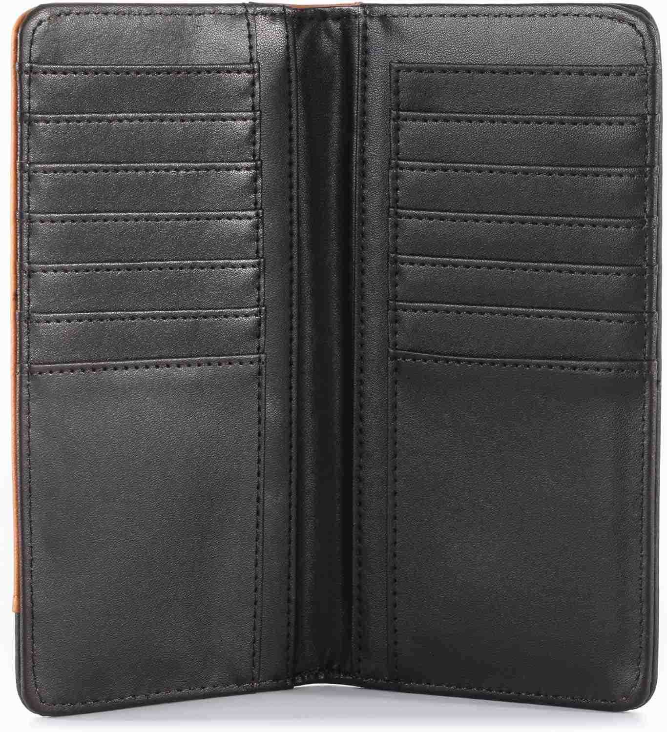 Wallet for Men Long Bifold Wallet with Card Slots RFID Blocking Cowboy Vintage Checkbook Wallet Gift for MenZ250910