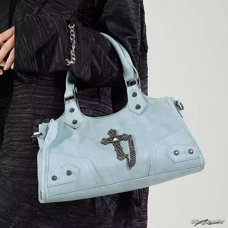 Dhgargets New Spicy Girl Niche Motorcycle High-End Shoulder Bag ddmywonder ddmywonder