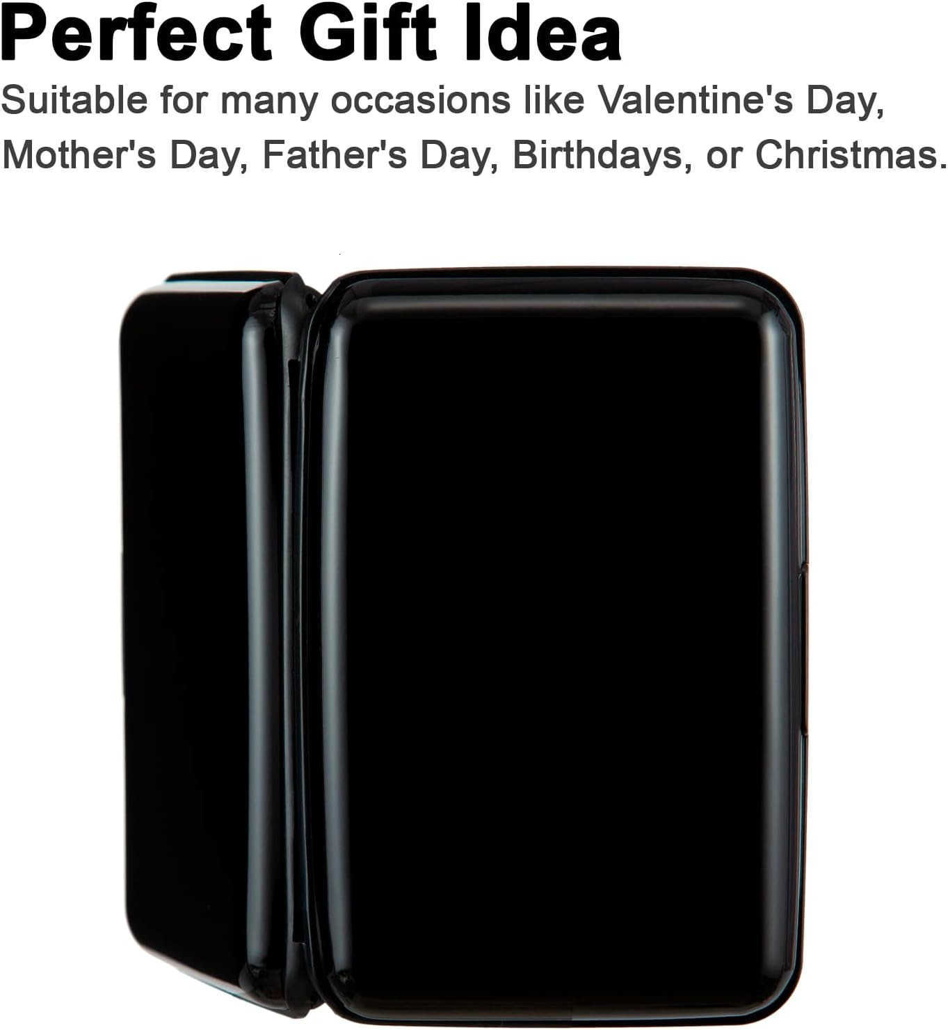 CARD Holder RFID Blocking Metal Card Wallet for Women Men Slim ID Card Holders Protector Aluminum Business Hard Case BlackZ250910