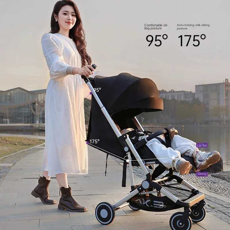 The Free Baby Stroller Can be Folded with One Button Lightweight Oneway Push Newborn Stroller Mini Pocket Car Sunshade W250910