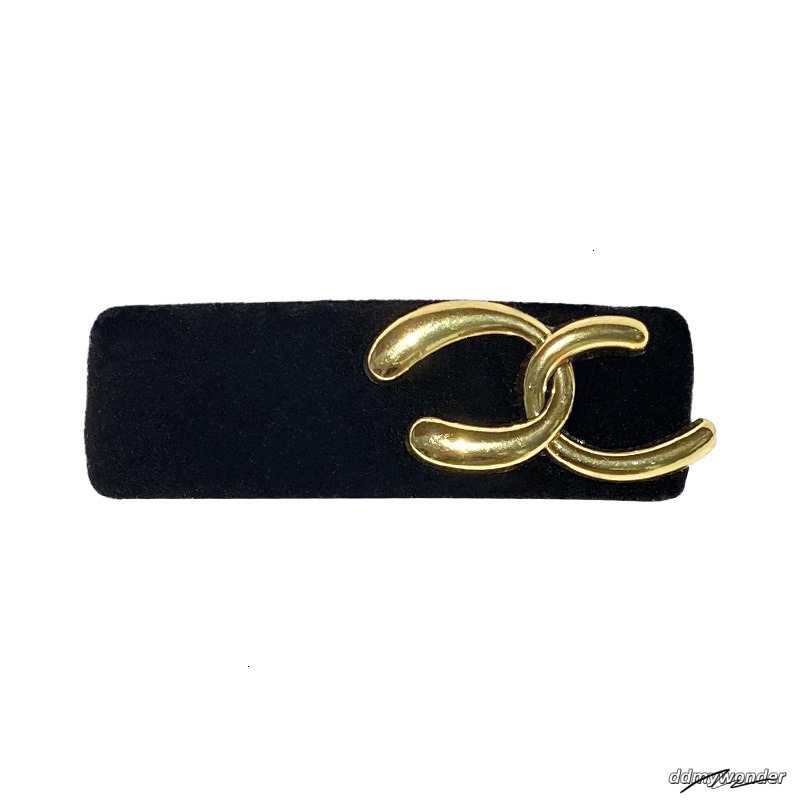 Elegant Socialite High-End Black Side Bang Veet Accessory For Women Autumn Winter Little Style Hair BB Clip 250710 ddmywonder ddmywonder ddmywonder dd