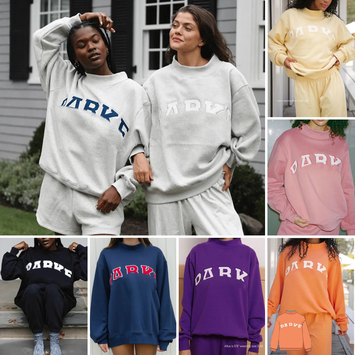 Women's Hoodies Fall Winter Crewneck Sweatshirt Letter Print Parke Oversized Hoodie Cotton Long Sleeve Pullover Hooded Top Casual Style