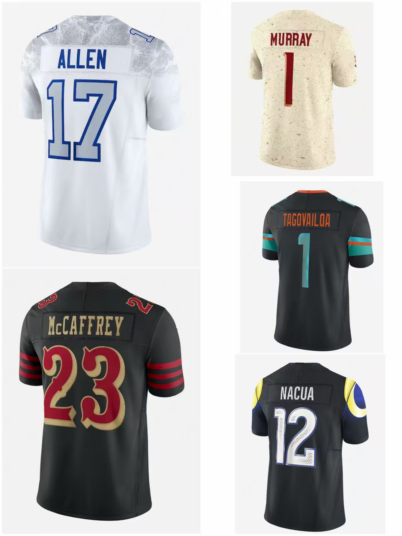 Murray's Signature Football Jersey by Murray Maye Warner McCaffrey Collection Premium Quality Fabric