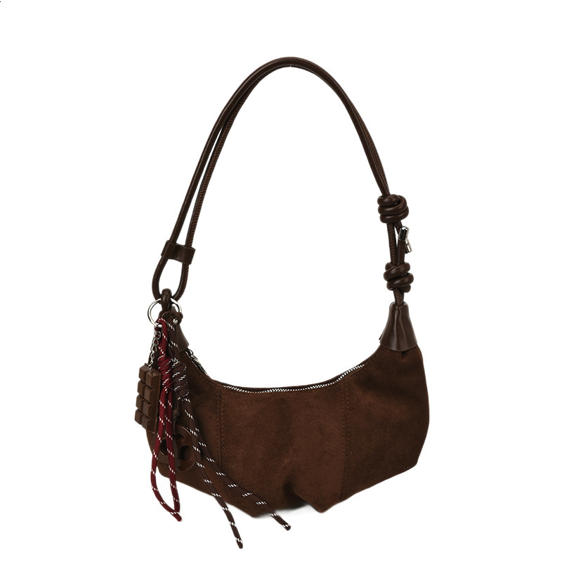 Free shipping designer Vintage Melad Matte Horn Bag Dumpling Bag Niche Design Simple Commuter Bag Crossbody Bag Women Shoulder Bag