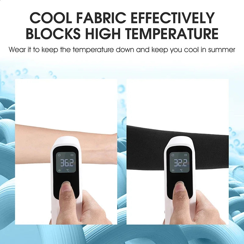 Comfort Fit Ice Fabric Arm Sleeves Breathable QuickDry UV Protection for Running Cycling Outdoor Sports Long Covers 250910