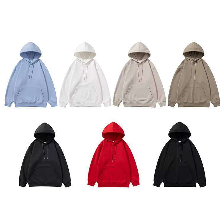 300g Cotton Polyester Blank Streetwear Logo Print Pullover Men's Hoodie