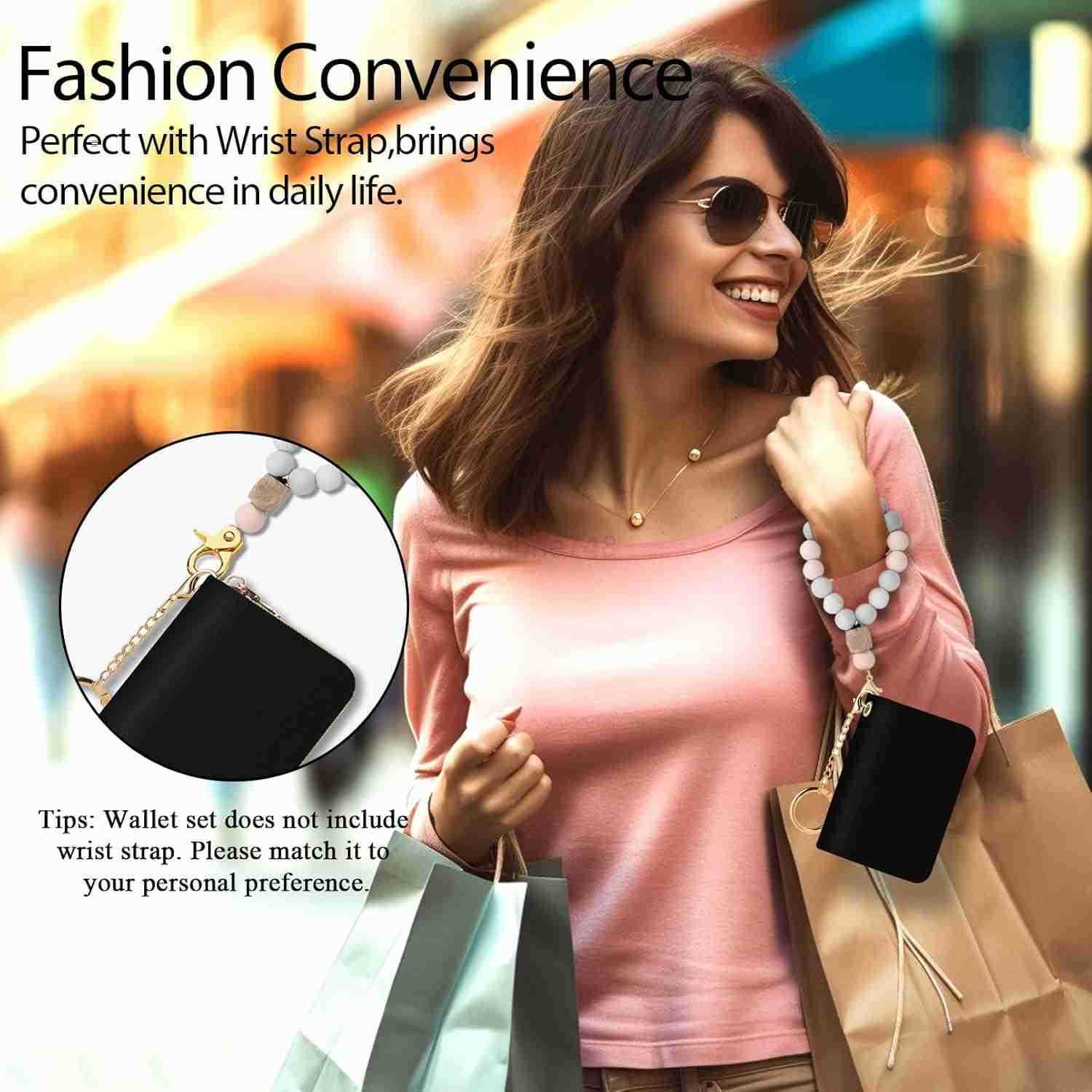CARD Holder RFID Wallet Small Card Holder Wallet for Women with Keychain Zipper Funny Leather Print CARD Wallets Accordion GiftZ250910