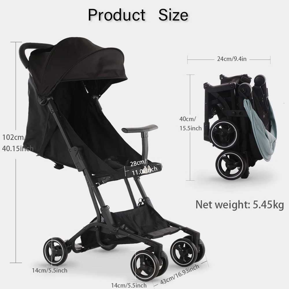 Lightweight Baby Stroller It Can Be Taken On The Plane Rapid Contraction Baby Stroller Travel Baby Stroller With Shoulder Straps W250910