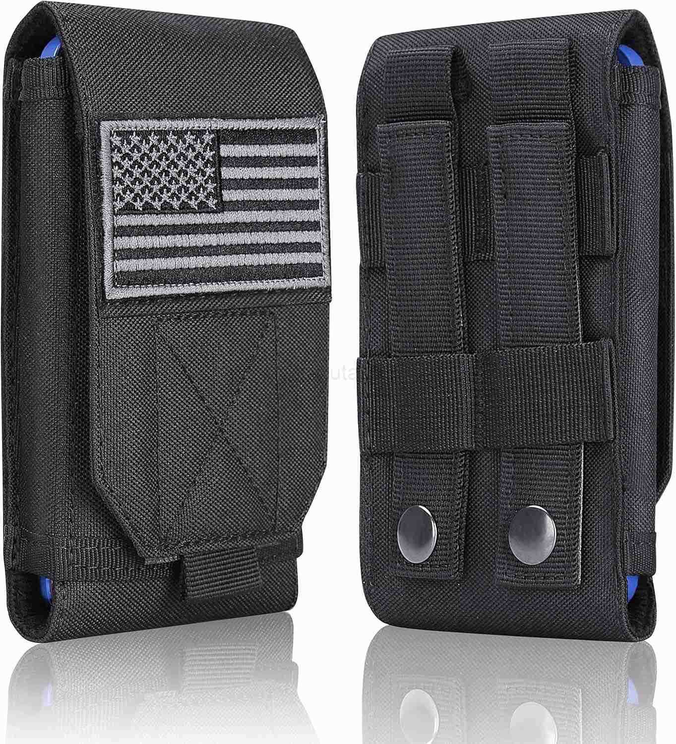 Black Tactical Molle Cellphone Pouch CaseHeavy Duty Waterproof Phone Holster Bag for Phone Z250910