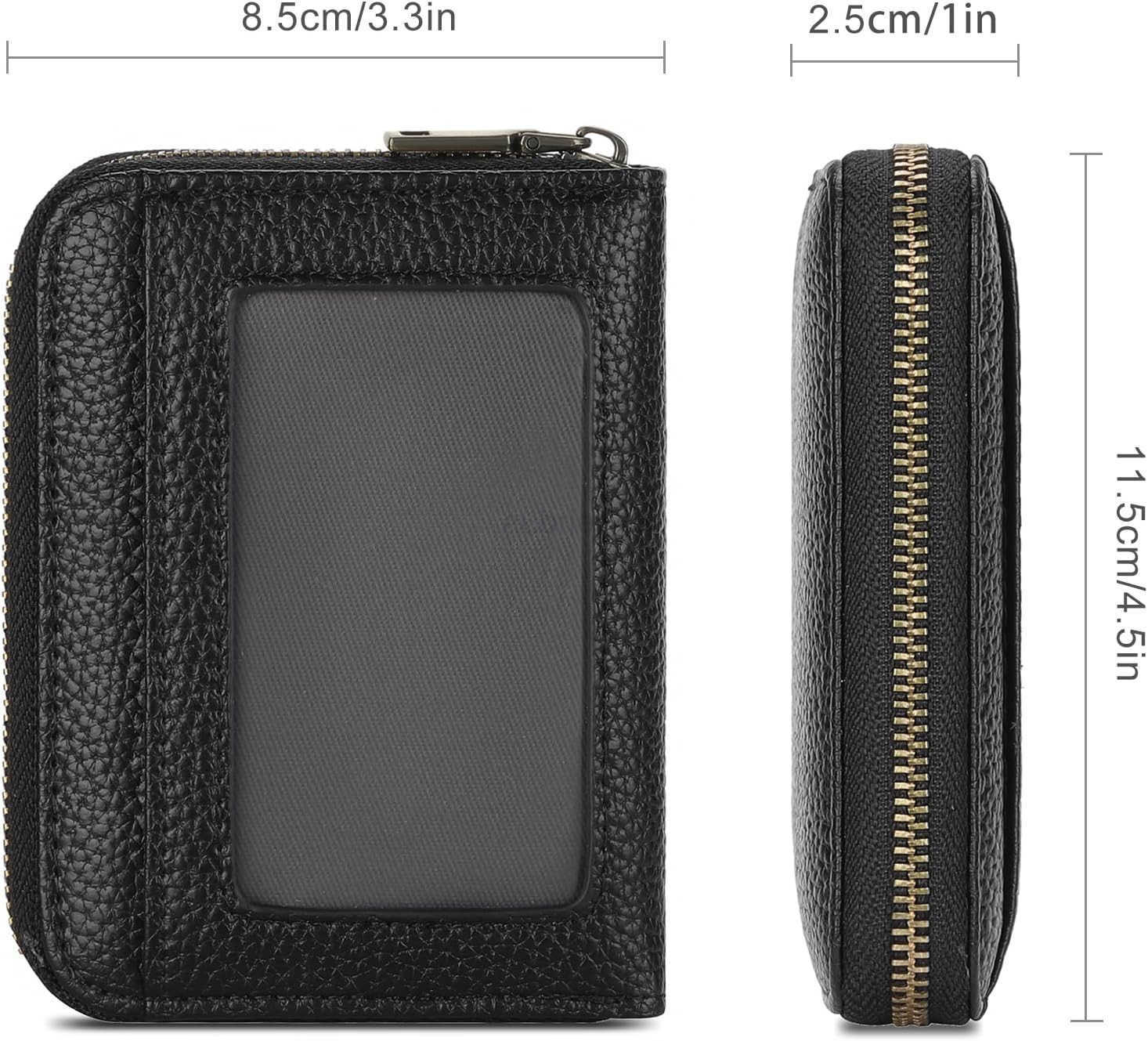 Leather Wallet Women RFID Blocking Small Compact Wallets CARD Holder with ID WindowZ250910