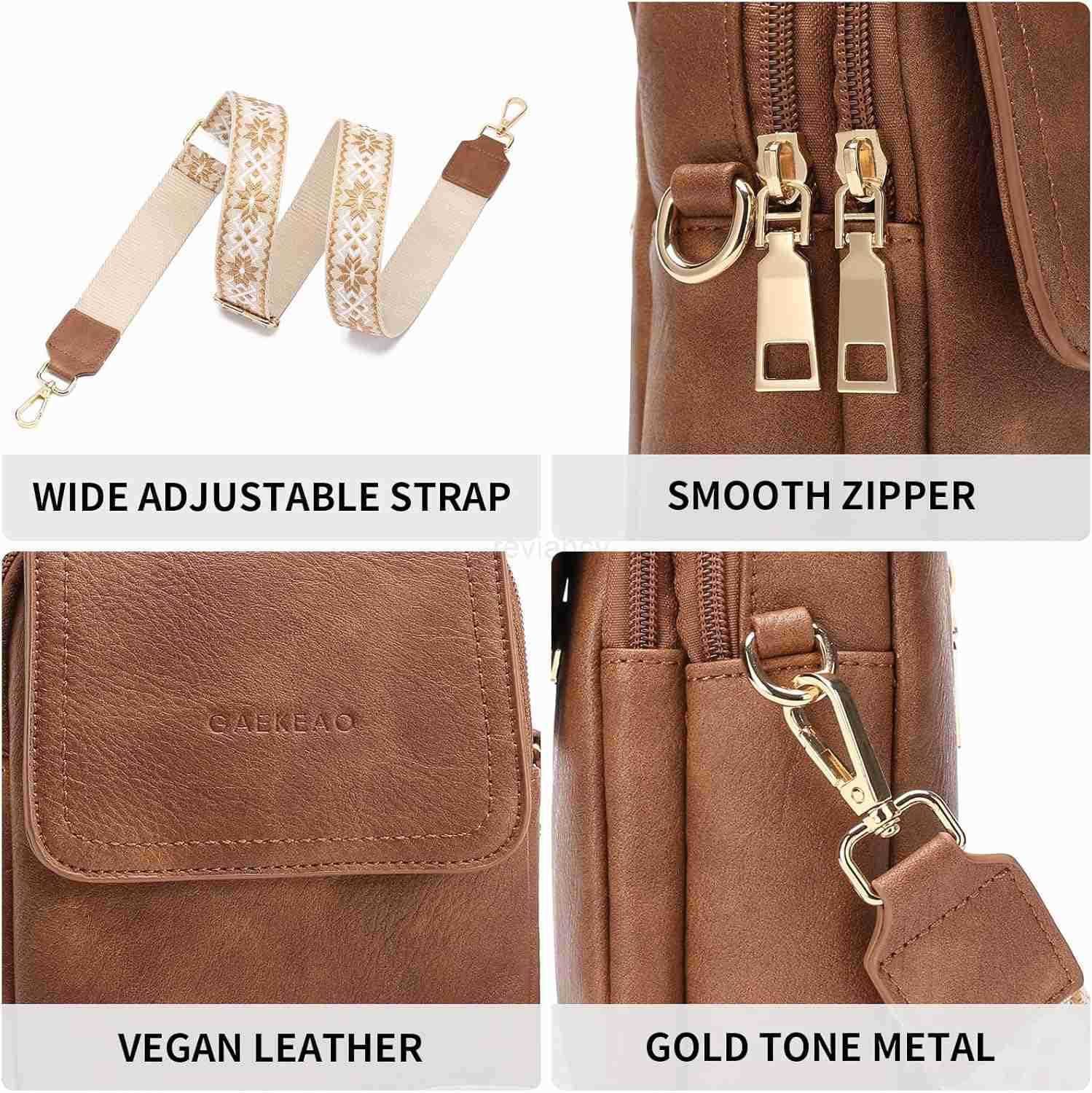 Small Crossbody Bags for Women Leather Cell Phone Purse Bag Wallet with RFID Blocking SlotsW250909