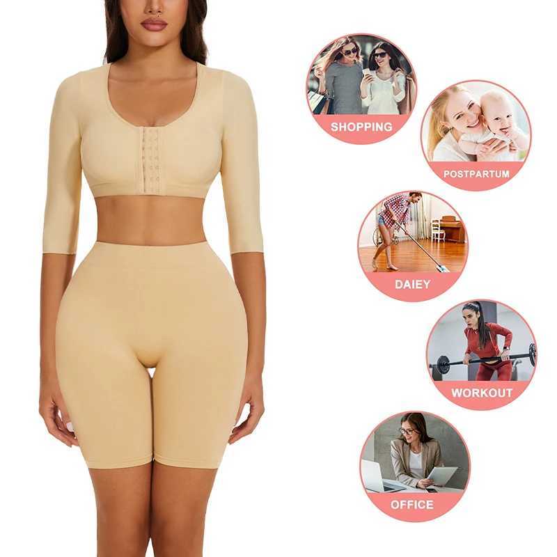 Upper Arm Shaper Sleeve Compression Top Women Push Up Breast Post Surgery Front Clo Bra Shapewear Back Support Cropped Tops W250910