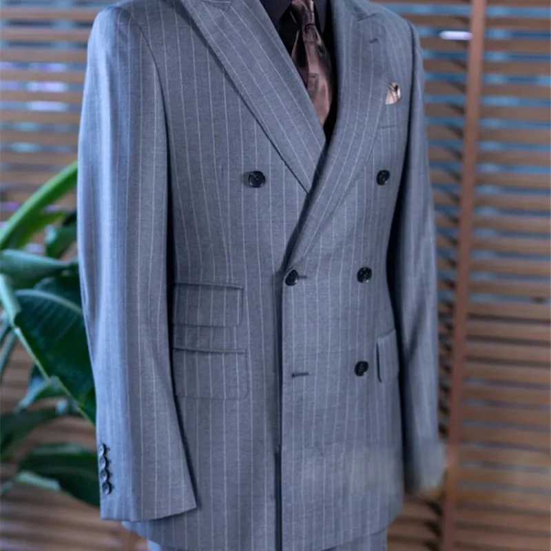 2024 Boutique highend new mens English wedding suit top Fashion Business casual trend handsome W250910