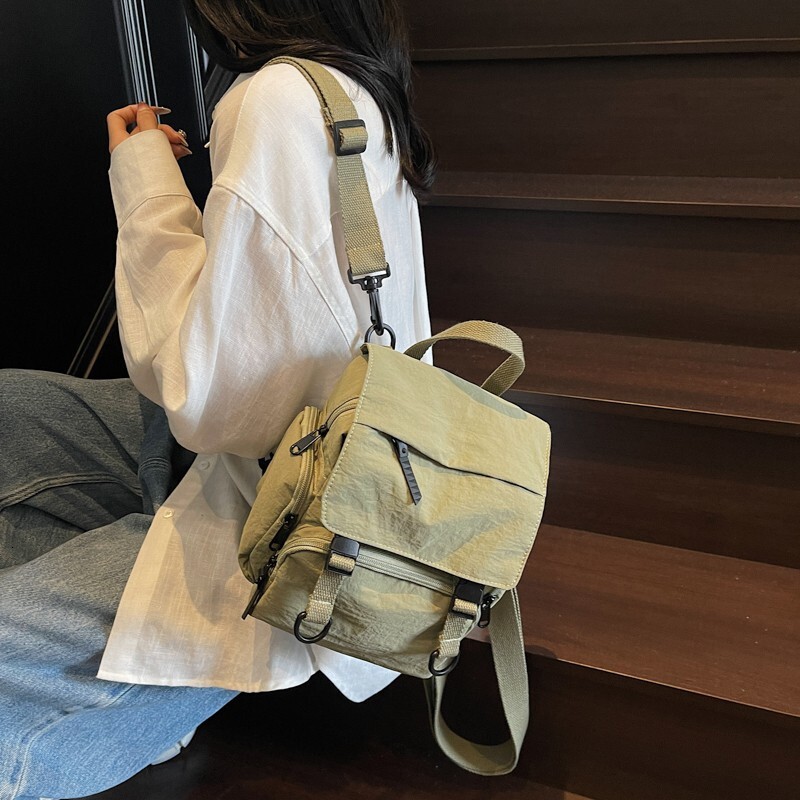 Free shipping designer Japanese Style Nylon Waterproof Lightweight Versatile Backpack Casual Outdoor Travel Crossbody Multifunctional Crossbody Bag
