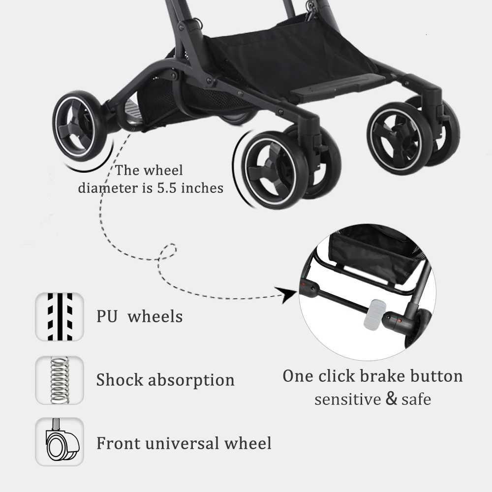 Lightweight Baby Stroller It Can Be Taken On The Plane Rapid Contraction Baby Stroller Travel Baby Stroller With Shoulder Straps W250910