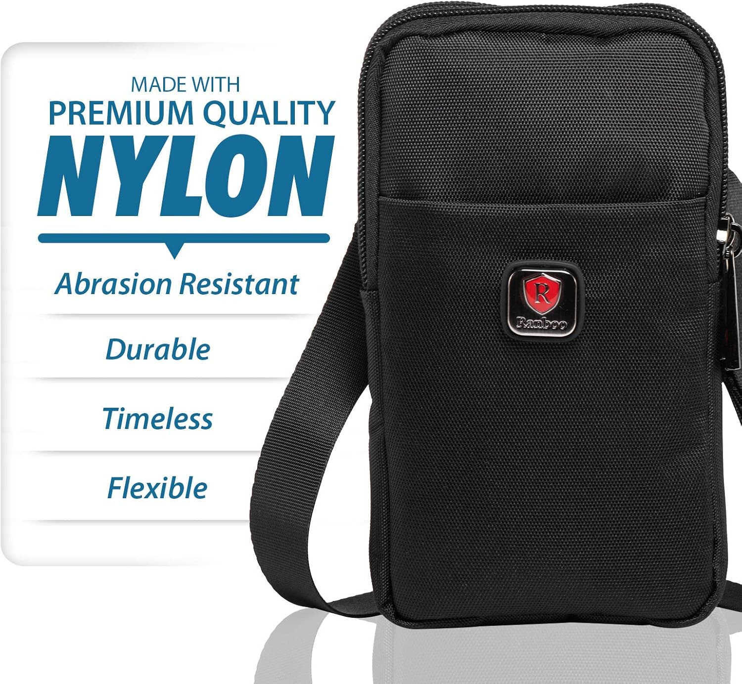 Cell Phone Pouch Fits for S25 Ultra S24 Ultra S23 Ultra S8 Plus Note 20 Ultra 9 8 A15 A52 A42 A32 A12 Shoulder Holster Crossbody Case with Belt Clip A