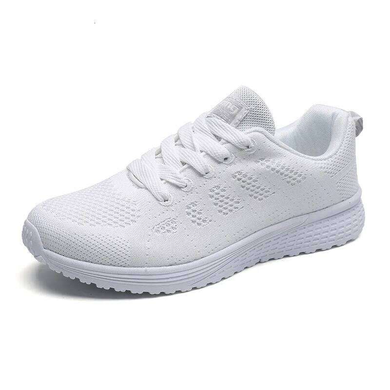 Women Casual Shoes Fashion Breathable Walking Mesh Flat Shoes Sneakers Women 2025 Gym Vulcanized Shoes White Female Footwear