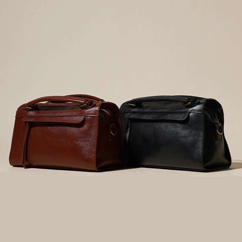 New Spring/Summer Fashion Casual Small Square Versatile High-end Cowhide Single Shoulder Women's Simple Crossbody Bag