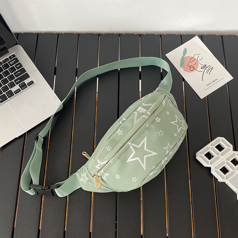 Casual Fashion Unisex Trendy Crossbody Luxury Bag Bag Nylon Designer Bag Five Star Print Sports Chest Bag Student Large Capacity Free Shipping Crossbo