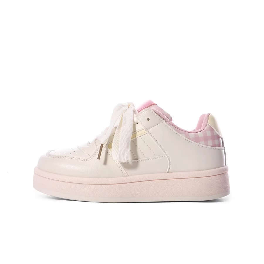 2025 Spring Summer New Women's Sneakers Ins Trend Versatile Niche Thick-Soled White Casual Sports Bread Shoes