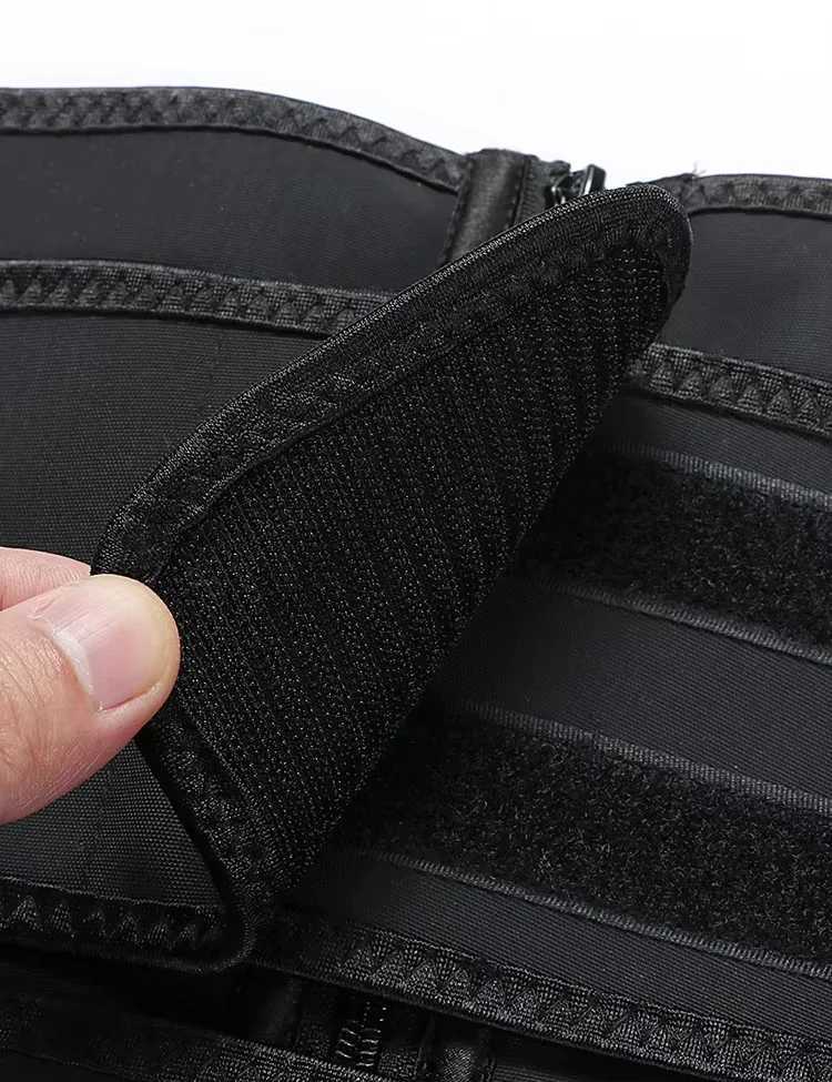 Adjustable Waist for Women Double Belts Neoprene Corset with Zipper Workout Cincher for Tummy Control Back Support W250910