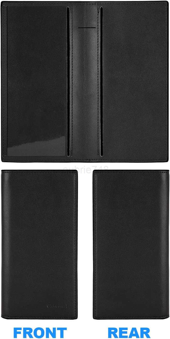 Premium Leather Checkbook Cover for Men and Women Checkbook Holder Wallet RFID BlockingZ250910