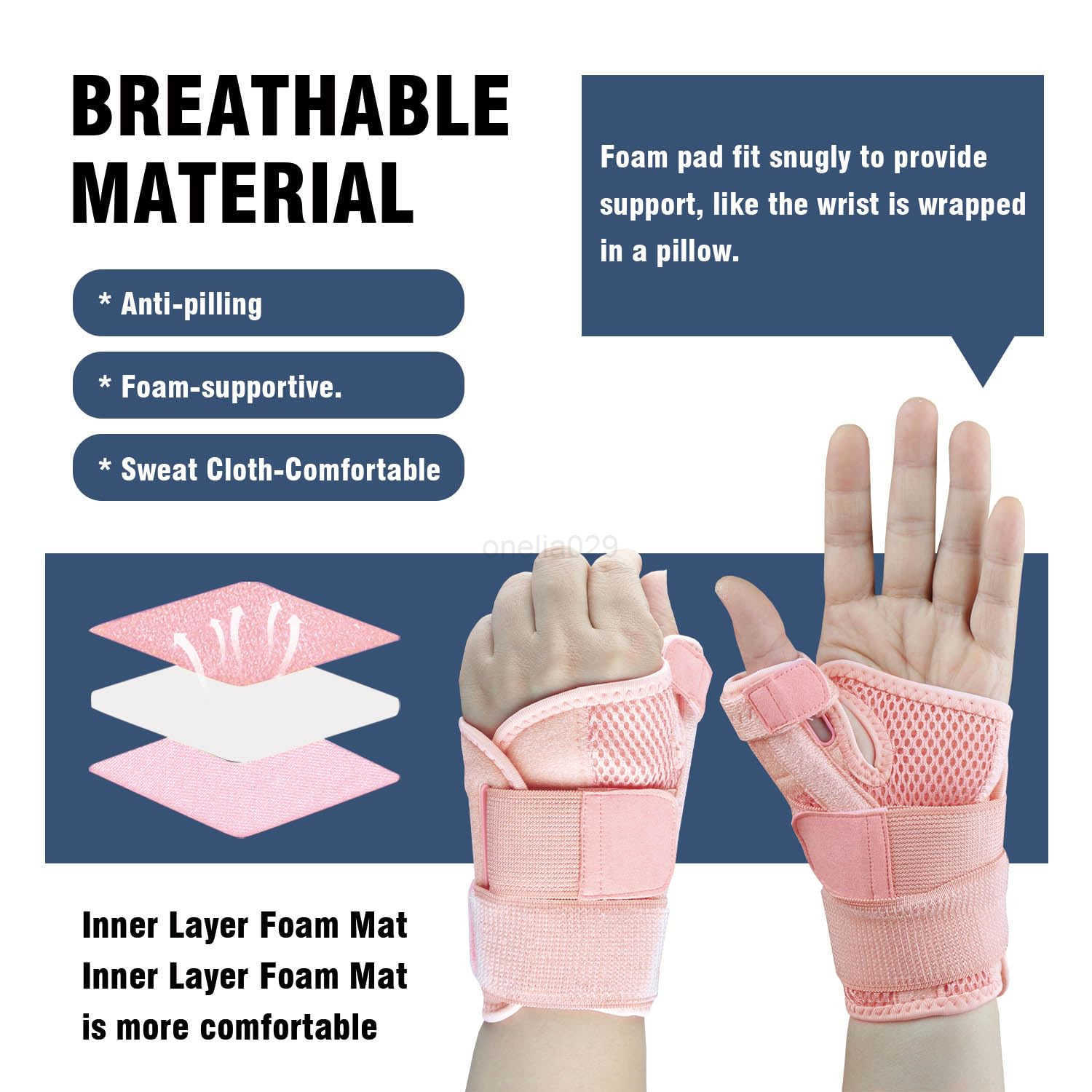 Brace Thumb Spica Splint for Right Hand or Left Hand for Arthritis Pain Support Trigger Thumb Splint and Stabilizer for Carpal Tunnel Pain Relief Tend