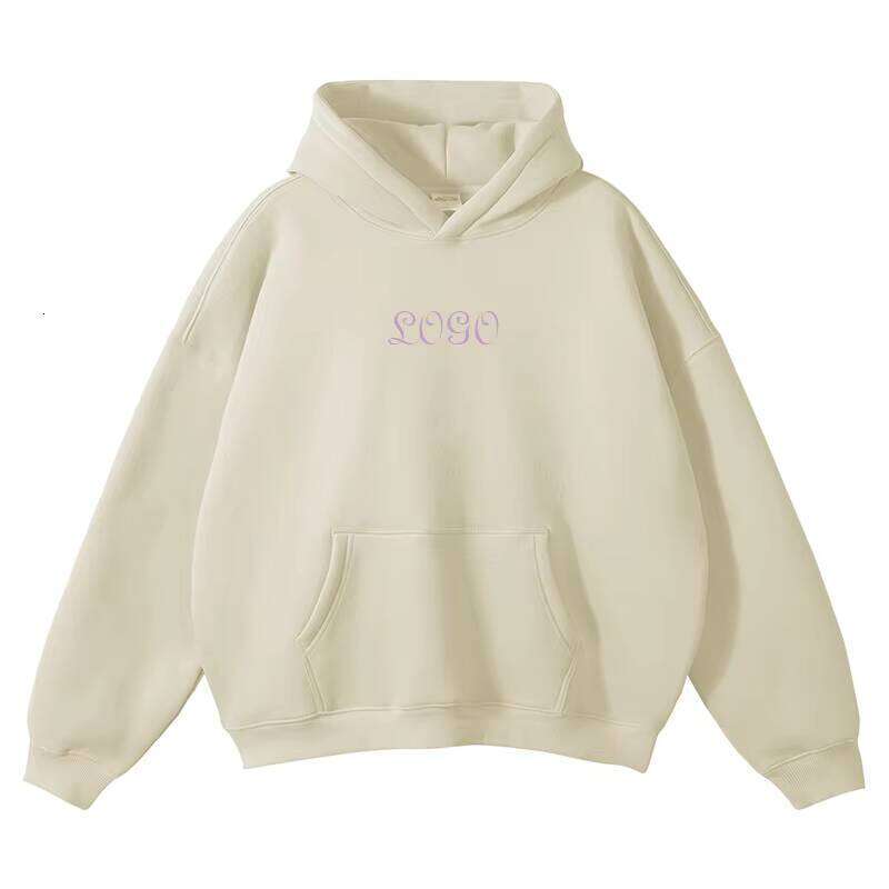 380 GSM Cotton Polyester Solid Blanket Oversized Embroidered Cut Blank Hoodie