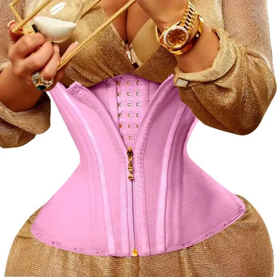 AfruliA Fajas Colombianas Girdles Waist Corset for Tummy Control Belt Body Shaper Cincher Pink Shapewear Slimming Sheath W250910
