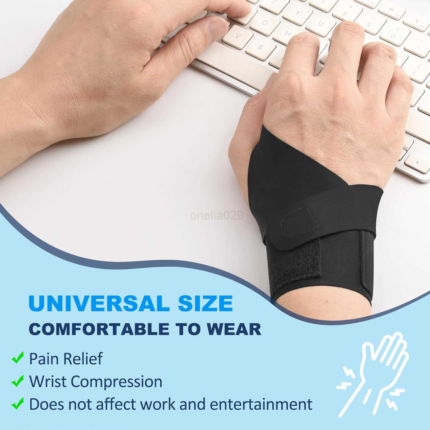 Wrist Brace Right Hand Carpal Tunnel Wrist Support for Pain Relief Arthritis Tendonitis Sprains UltraThin Elastic Wrist Wraps Compression for Men and 