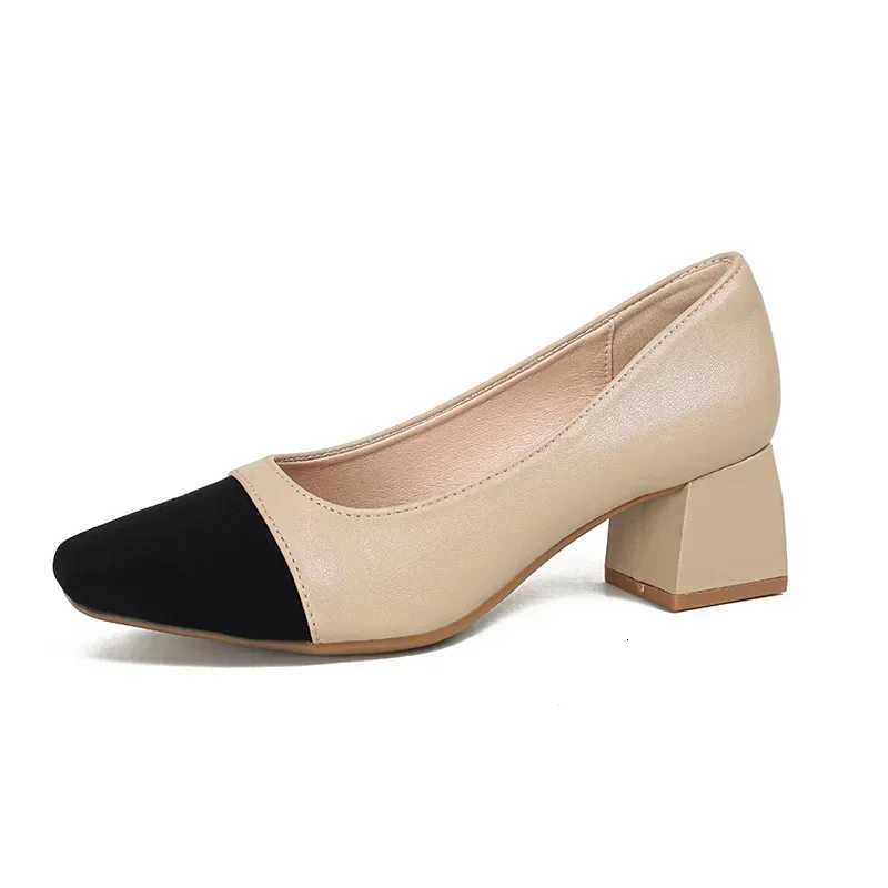 Womens High Heels Luxury Designer Shoes French Autumn New Slip on Casual Office Work Loafer Pumps Zapatillas Mujer 2024 W250910