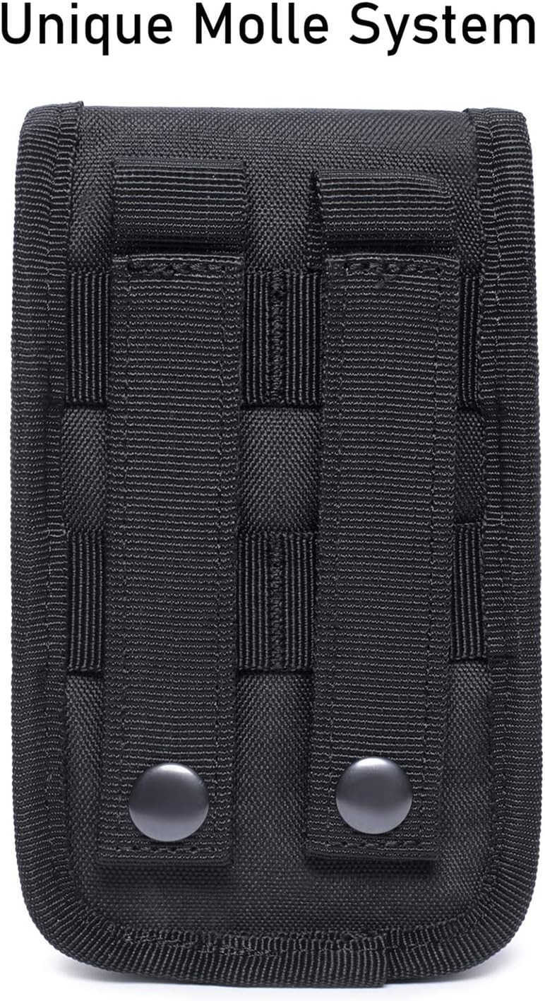 Tactical Molle Phone Pouch EDC Cellphone Holder Smartphone Case Organizer Bag with US Flag Patch Molle Key RingW250910