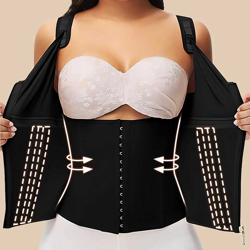 Women Girdles Belt Waist High Compression Corset Shapewear Double Compression Vest Bra Waist W250910