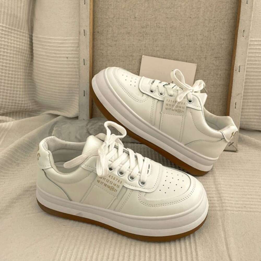 Niche Thick-Soled Sports Casual Women, Ins Style 2025 Summer and Autumn New Chunky Sneakers, White Designer Shoe Board Shoes for Women