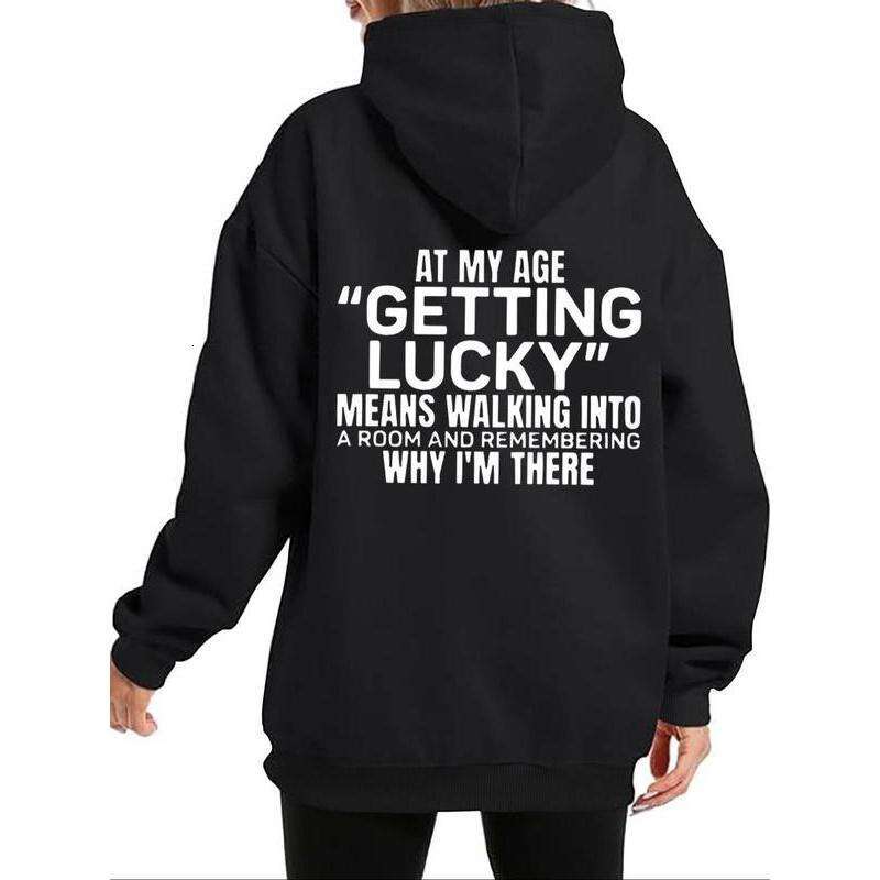 Women's Let Print Drop Shoulder Drawstring Hoodie, Fashion Casual Kangaroo Pocket Hooded Sweatshirt Daily Holiday Outdoor Wear, Women Clothing fo