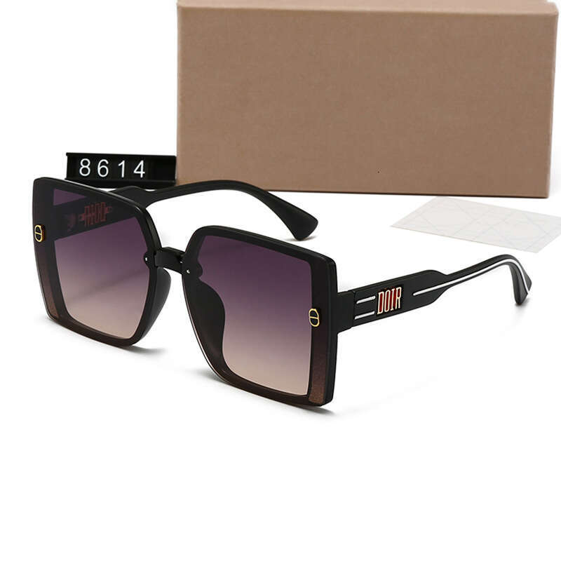 New Frameless D Brand Simple Fashion Versatile Trendy Sunglasses for Women TikTok Internet Celebrity Same Style 8614