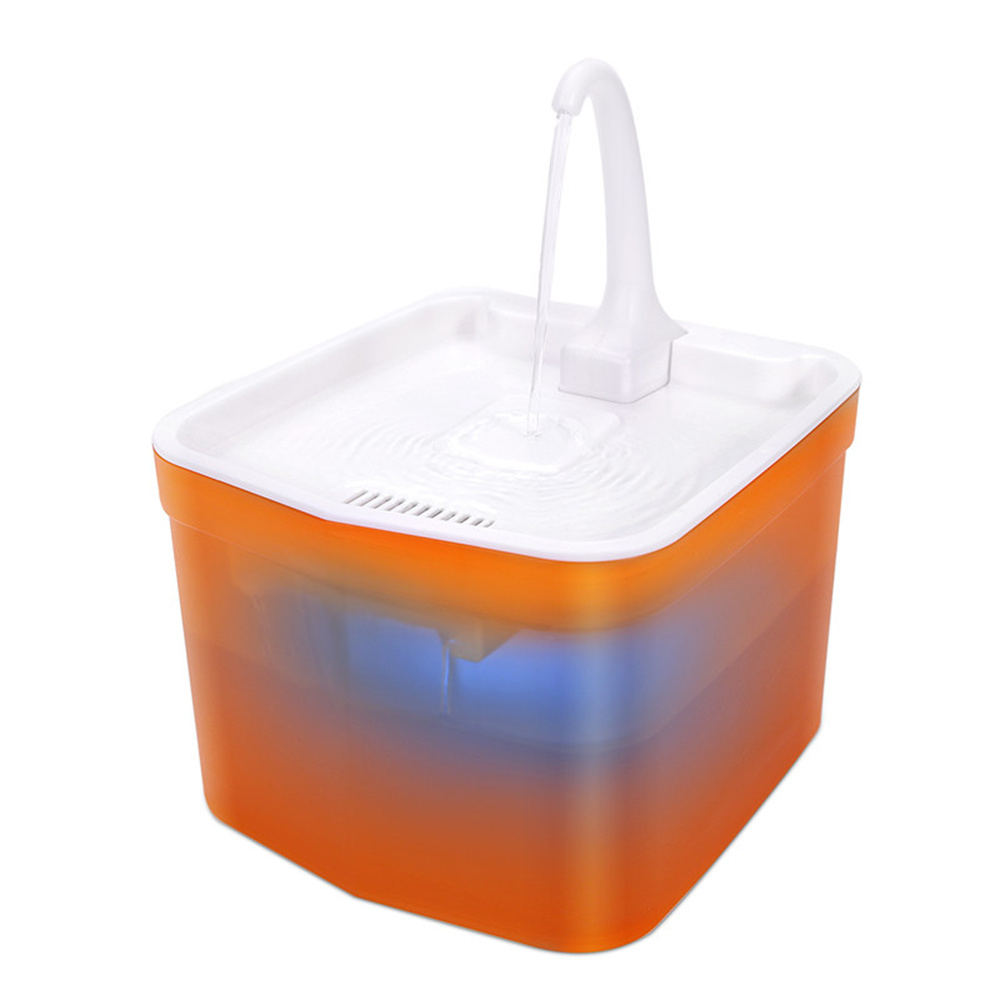 Automatic Pet Water Dispenser Plastic Cat and Dog Drinking Fountain Mute Four Colors Available